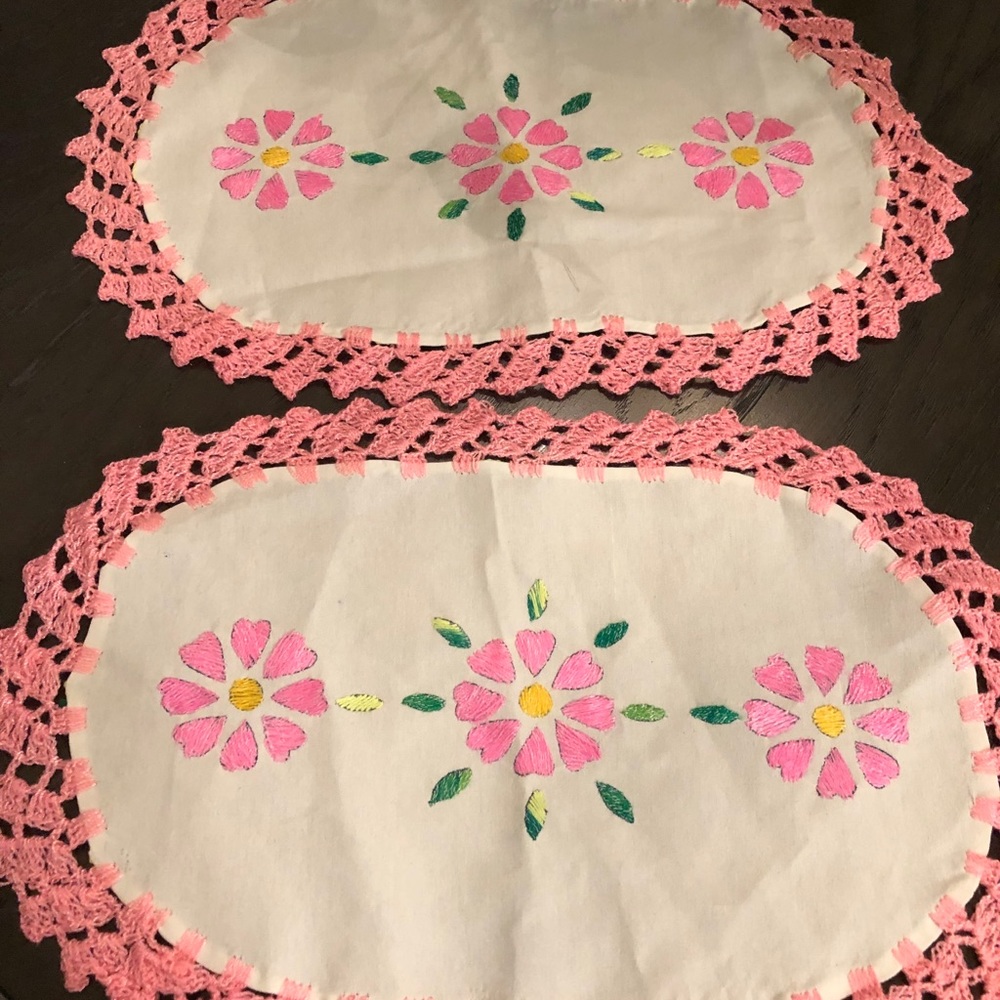 Vintage set of two placemats (?)
